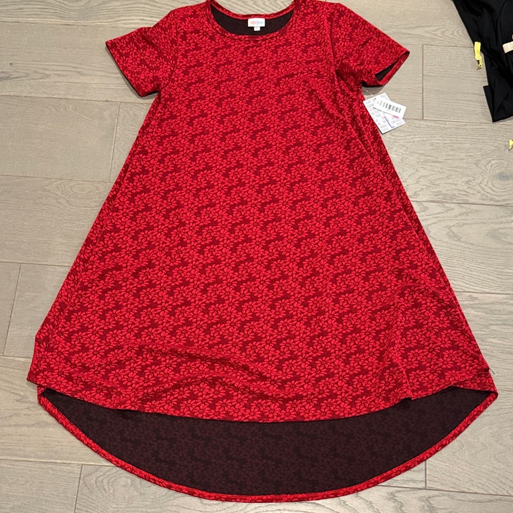 LuLaRoe Vibrant Red dress